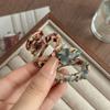 Leopard Print French DesignHair Claw Clips for Women Girls,Non-Slip Hair Jaw Clips,Hair Accessories for Thick Hair