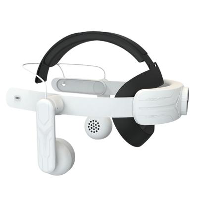Kopfband für Quest3 VR mit Kopfhörern, verstellbares Kopfband mit verbesserter Komfortunterstützung, einfach zu installieren