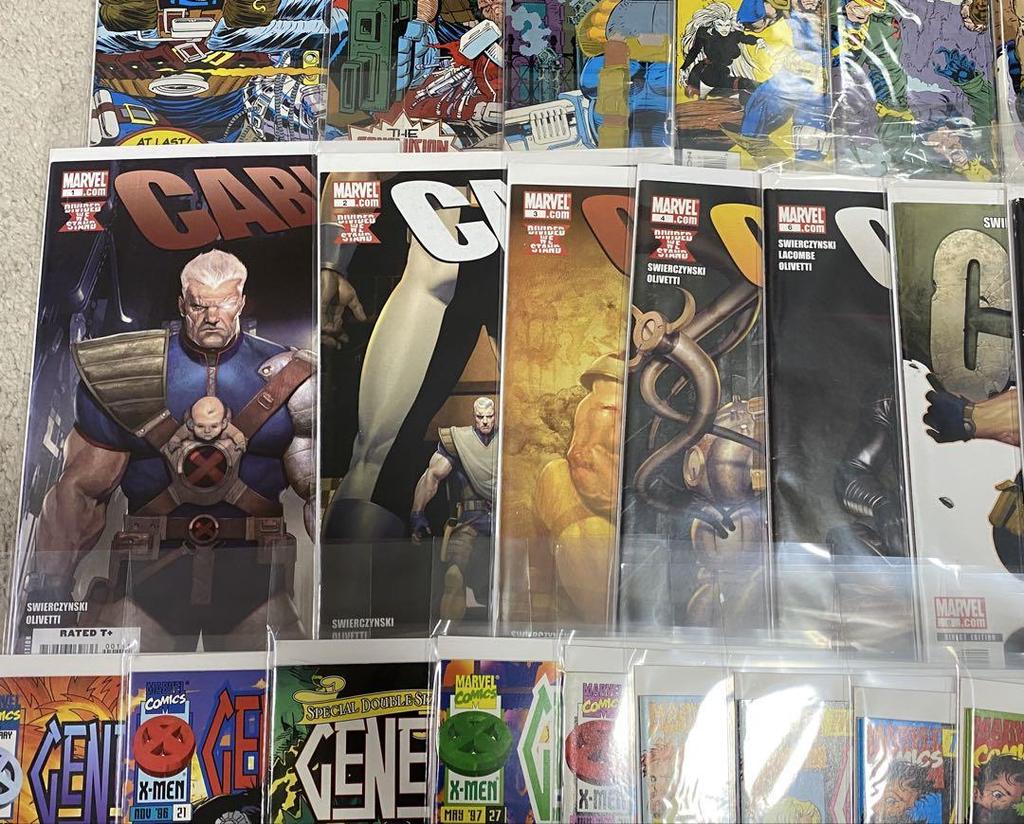 [USED] X-Men related American comic book set of 58 American comic book leaf