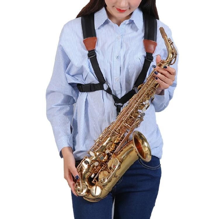 Saxophone Shoulder Neck Strap Adjustable Sax Double Shoulder Strap Harness