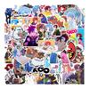 54PCS Anime Skateboard Graffiti Stickers for iPad, Suitcase, Scooter, Laptop