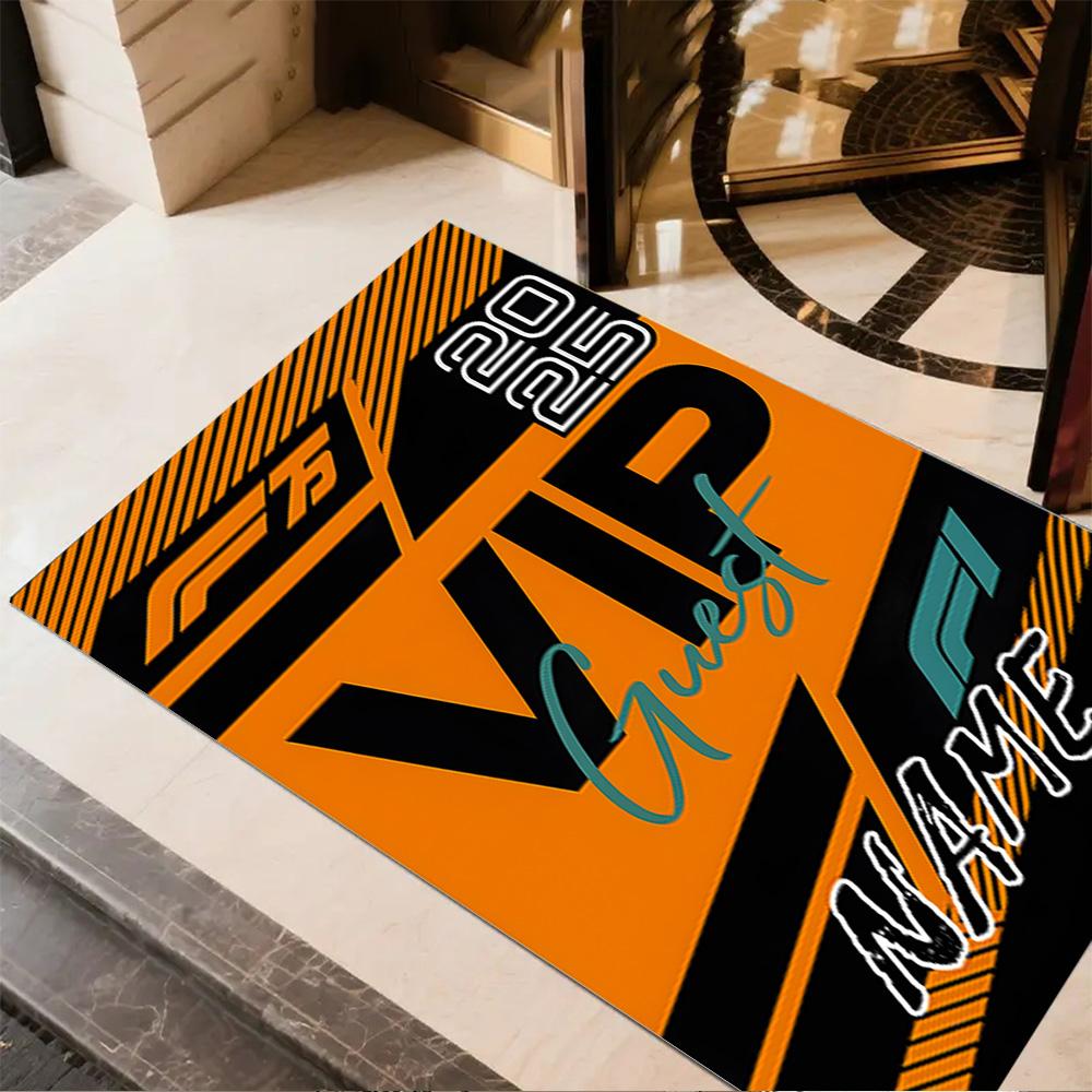 Vip Experience Personalized Text Area Rug Design for Game Room Kitchen Bedrooms Dining Room Anti-slip Rug Office home decor