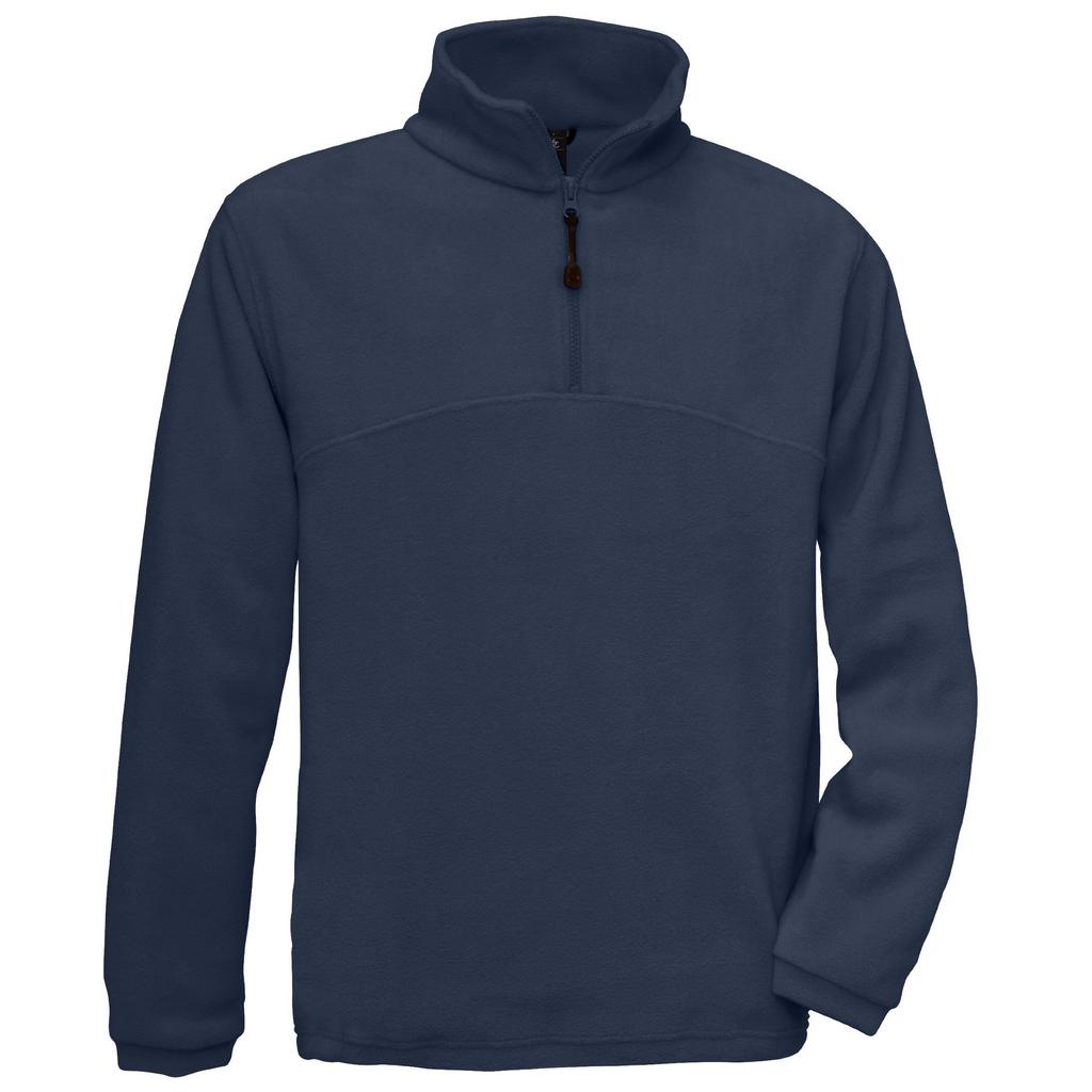 B&C Mens Highlander+ Quarter Zip Fleece Top