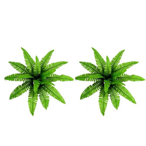 

Artificial Fern Plant Realistic Decorative Faux Leaf Arrangement for Indoor Outdoor Home Office Display Use One Size