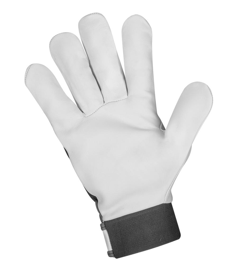 Work Gloves, 2121X, Goatskin, Velcro, Size 11", CE