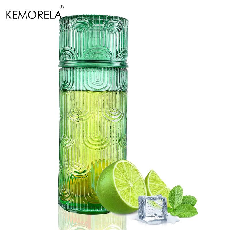 Vintage Glass Water Pitcher Set with Tumbler Bedside Carafe Clear Glass Pitcher Suitable for Juice Tea for Bedroom Bathroom