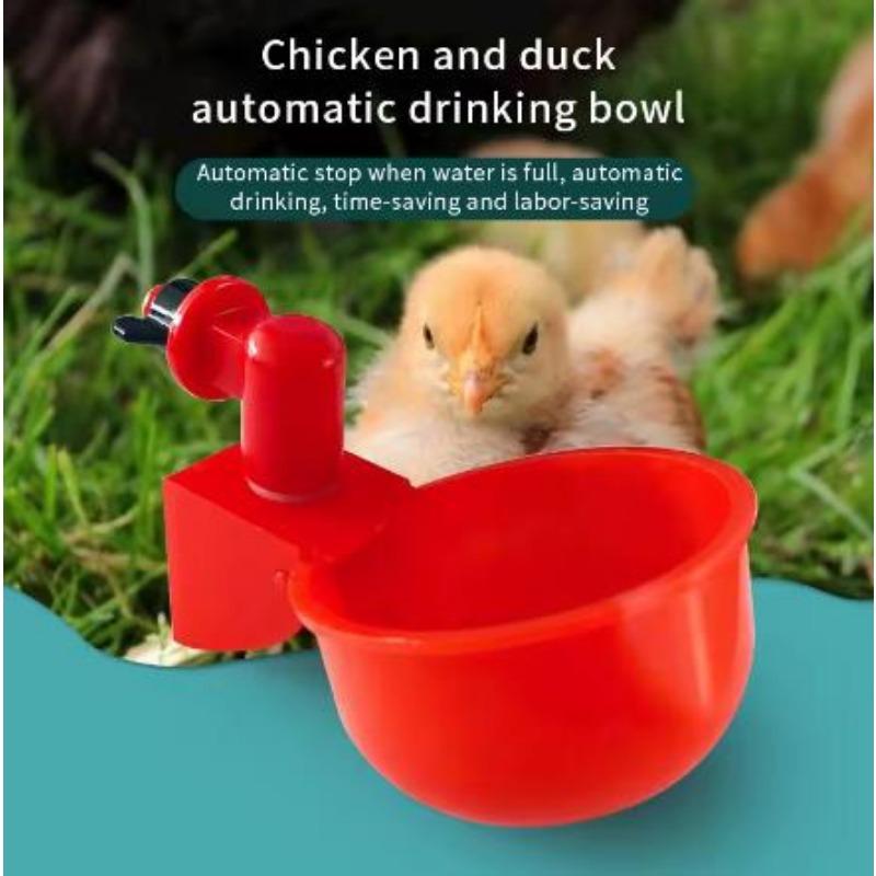 6-36Pcs Chicken Duck Drinking Cup Automatic Drinker Chicken Feeder Plastic Poultry Farm Water Drinking Cups Easy Installation