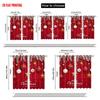 2pcs   plane printing Curtains Christmas Star Polyester Easy Install (without rod) Home Decor Ldeal for Bedroom Living Room