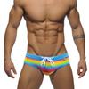 UXH Herren Bunter Gestreifter Dreieck Badeanzug Sexy Gürtel Schale U Konvex Stereo Strand Dreieck Herren Badeanzug