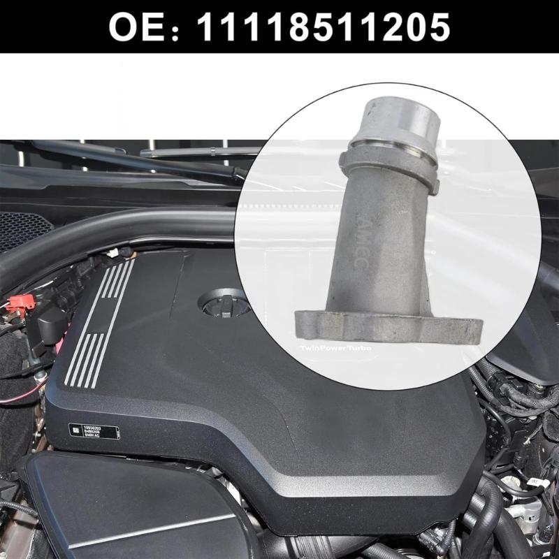 Upgraded Aluminum Coolant Water Connector Radiator Tube Joint Direct Fit Replacement 11118511205 For B38 B48 Models