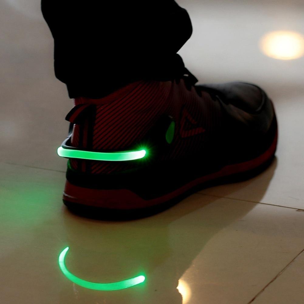 Corsa Ciclismo Camminata Sport LED Clip Scarpe Sicurezza Luce di Avvertimento Notturno Lampada