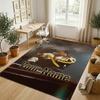 Personalized Crystal Velvet Carpet,Apache 207 Custom Printed Name, Plush Area Rug For Home Indoor Decor
