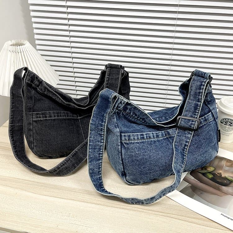 Ladies Washed Denim Bag Crossbody Bag Shoulder Bag