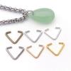 Multi-Color Alloy Triangle Pendant Charm for DIY Bracelets & Necklaces