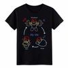 Workout Eat Sleep My Life Funny Gym Cartoon Graphic Tee Cotton T-Shirt
