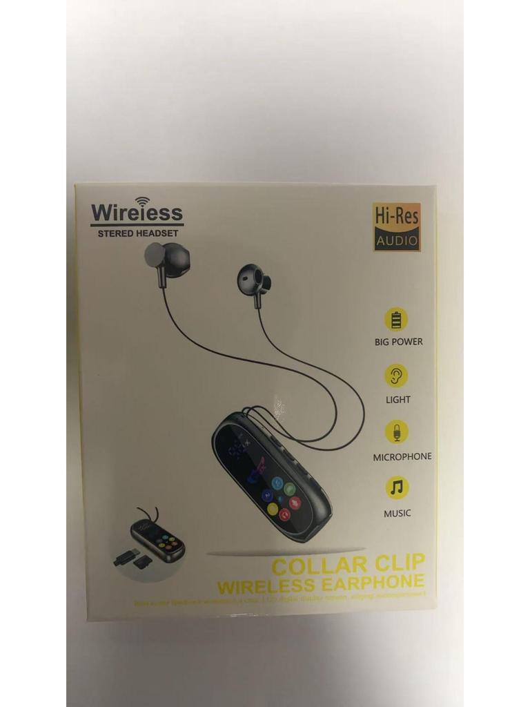 Bluetooth Clip-on Headset with Ear Monitor, Reverb, Noise Reduction, Long Battery Life, and High-Quality Sound
