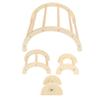 Chick Perch Paw Grinding Stable Structure Arch Shape Wooden Chicken Bar Stand for Farm Pet Coop
