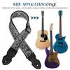 Adjustable Guitar Strap with 6 Picks Shoulder Strap Leathers End Guitar Strap for Bass Electric & Acoustic Guitar