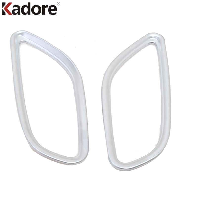 For Mitsubishi Outlander 2016-2018   Matte Car Front Upper Air Condition Vent Outlet Cover Trim Interior Accessories