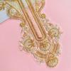 Heavy Industry Gold Bead Embroidery Cloth Sticker Dress Performance Clothes Clothing Decoration Accessories Front Collar Cloth Sticker Accessories