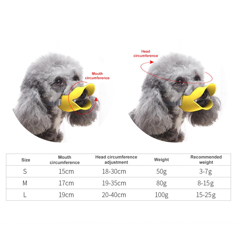 Anti Bite Duck Mouth Shape Dog Mouth Covers Soft Anti Bite Duck Muzzles Anti Called Muzzle Cover for Friends