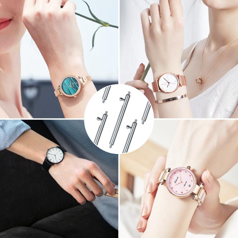 15 Stück Uhrenarmbandstifte Schnellverschluss Edelstahl Federsteg Uhrenarmbandfederstifte Uhrenarmbandstifte Einfache Montage