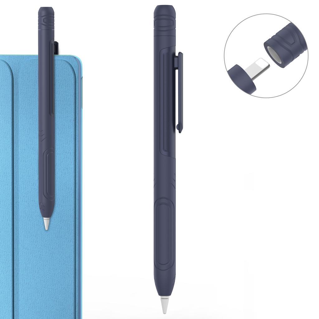 Anti-Rutsch-Abdeckung Stoßfest Ultra-dick 2mm Hülle Silikon Schutzhülle für Apple Pencil 1. Generation