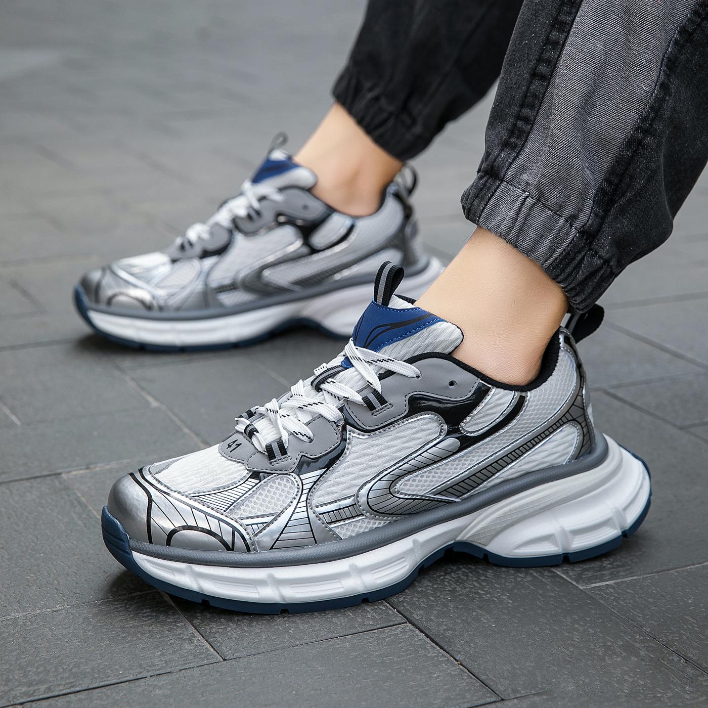 Мужские кроссовки дышащие кроссовки баскетбольные кроссовки амортизирующая подошва 8309 — фото 4