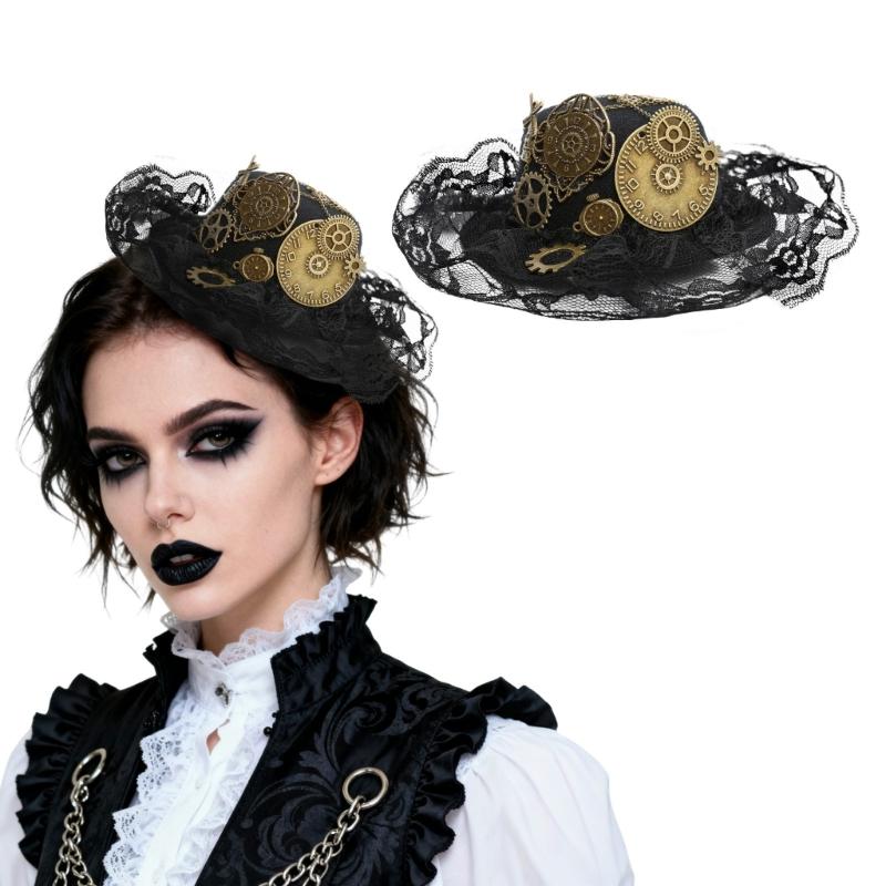 Unique Steampunk Style Hair Accessory Lightweight Polyester Design Hairpin For Performances And Costume Event