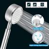 New 304 Stainless Steel Shower Head High-pressure Brushed Handheld Shower Bathroom Pressurized Water Saving Rainfall Showerhead