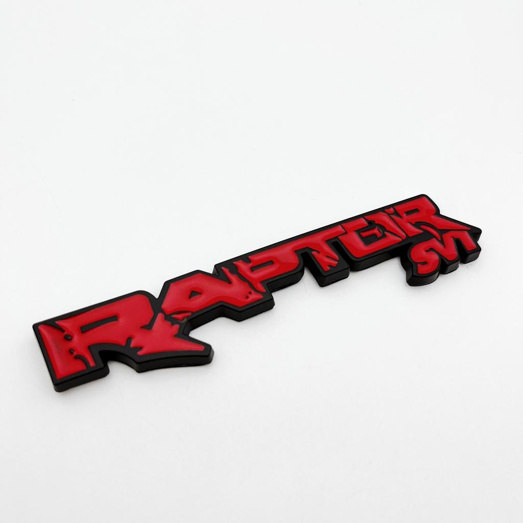 1pcs RAPTOR SVT 3D Metal Emblem Decals Car Wing Fender Rear Trunk Door Stickers Fit For SVT F150 ORV XLT Fx4 Styling Accessories