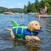 Shark Shape Dog Life Vest Adjustable Dog Life Preserver Dog Swimming Suit  Boating Safety