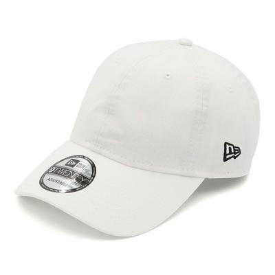 New Era 9TWENTY Cross Strap Washed Cotton Basic White Cap,