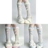 Lolita Socks With Lace Bows For Women Summer Fashion Cotton Blend