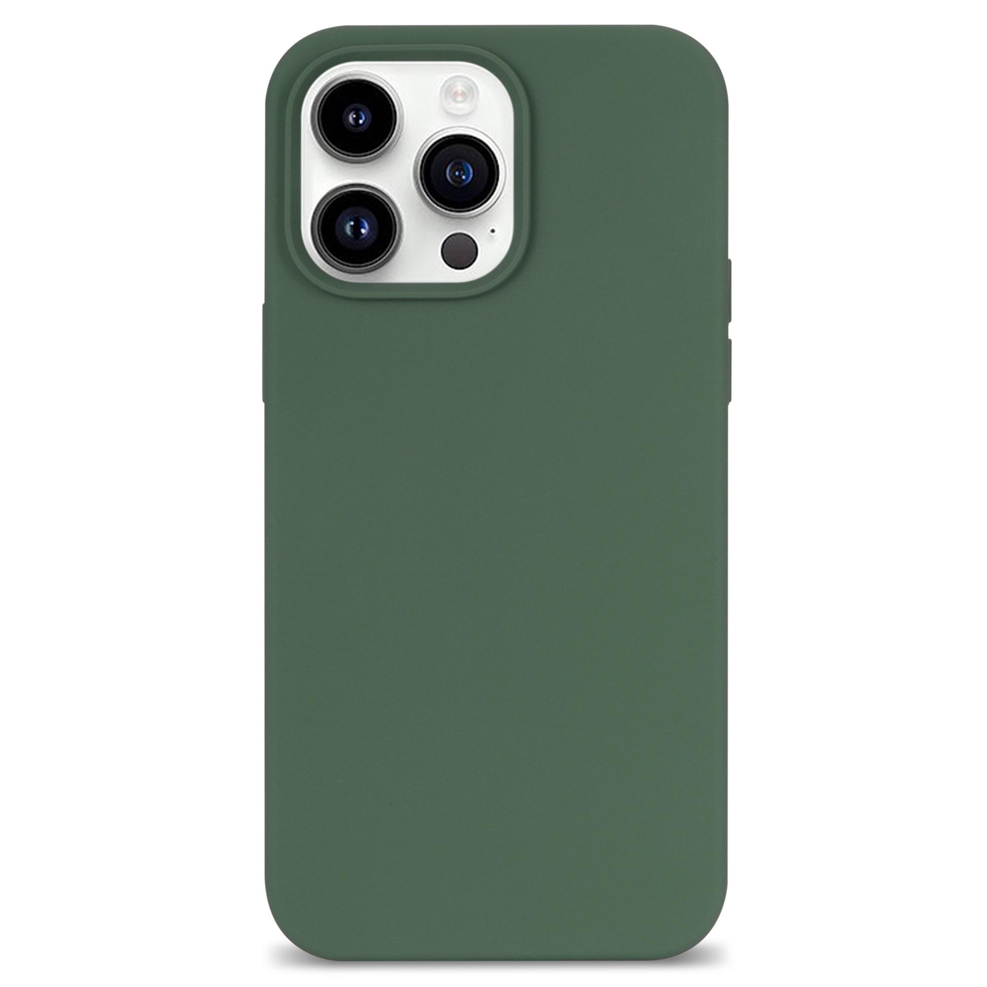 

For iPhone 14 Pro Max Case Shockproof Soft Silicone Phone Cover Green