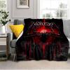 1PC Custom Name "Black Spider Web Artwork" Outdooor Flannel Blankets Throw Blanket All-Season Throw Gift Bedspread for Couch, Bed, Camping Holiday Bir
