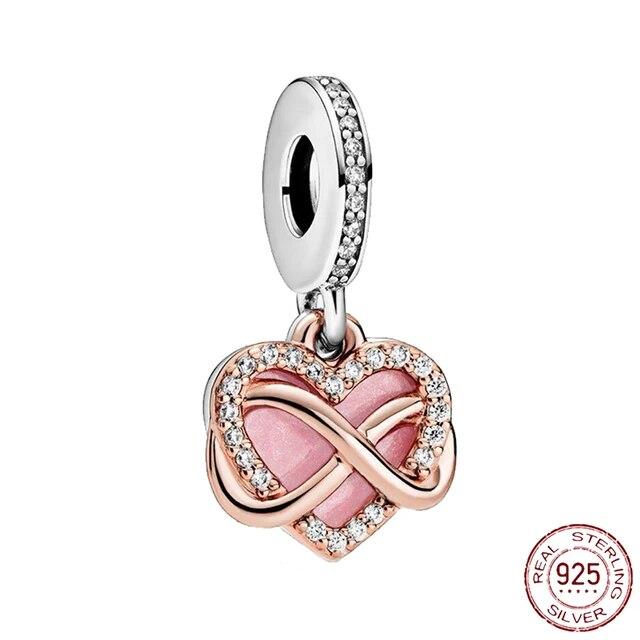 925 Sterling Sølv Hjerte & Mamma Dangle Dream Catcher Charm Fit OriginalNew Armbånd DIY Smykker For Dame Armbånd DiyBeads