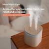 USB Air Humidifier 2.2L Large Capacity Adjustable Mist Double Nozzle Essential Oil Diffuser for Home Office Use