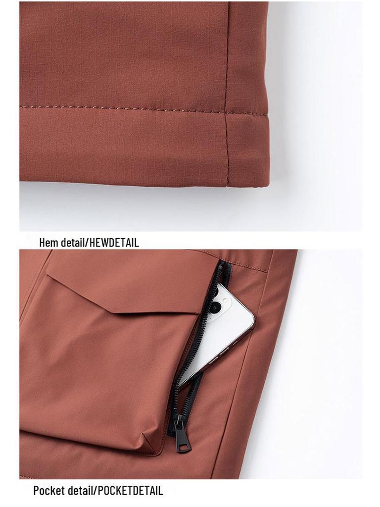 Men's Graphene Thickened Hooded Down Ski Jacket for Autumn & Winter - Warm, Casual & Outdoor Wear