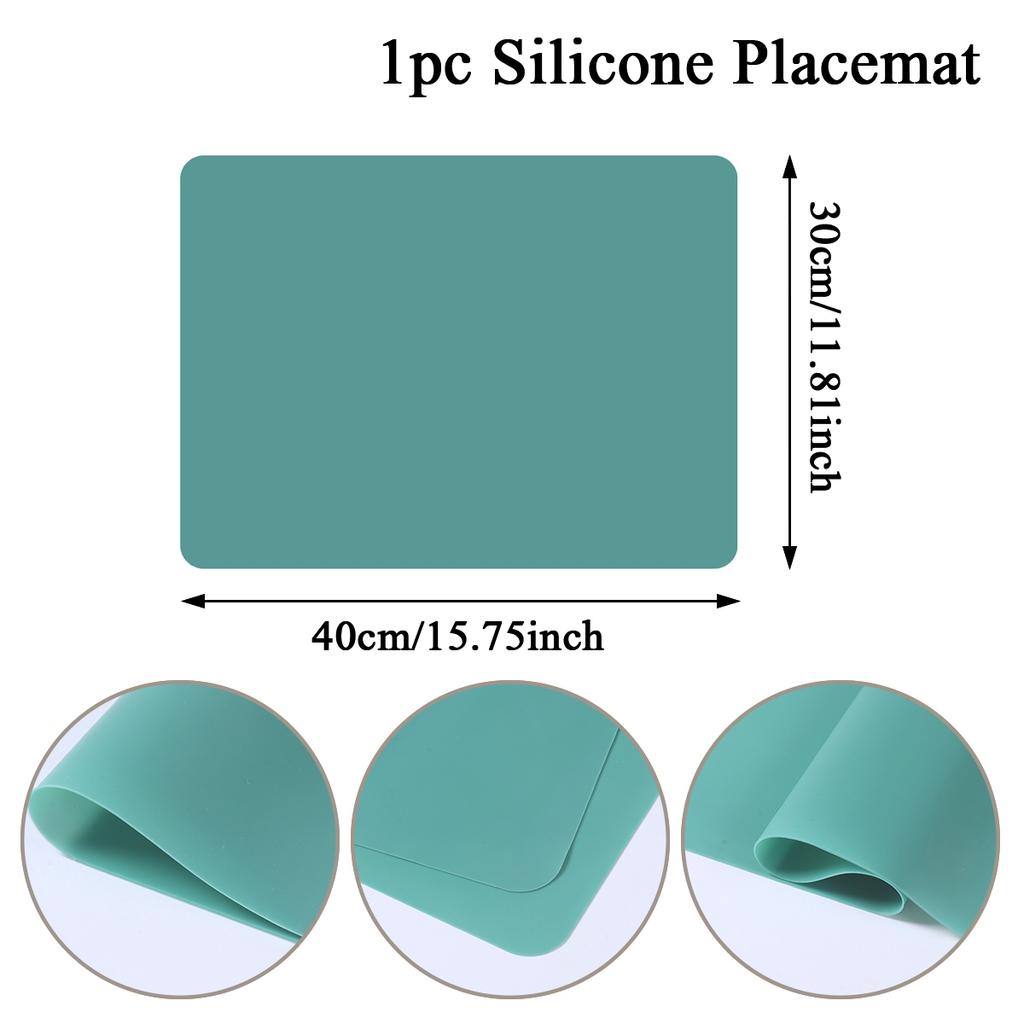 40x30cm Lebensmittelqualität Silikon Wasserdichtes Tischset Wärmedämmung Rutschfestes Waschbares Tischset Für Die Abtropfmatte In Der Küche