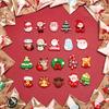 50pcs Mixed Resin Christmas Fridge Magnets, Santa Claus, Snowman, Christmas Tree Decorations In Various Styles for Gift.