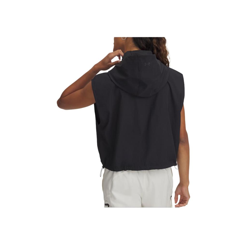 Under Armour Gilet Versatile Semplice con Cappuccio Solido Inarrestabile Moda Donna Nero 1389666-001