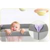 Travel Cot 125 X 65 X 78 Cm Rk-240 Gray-Lavender