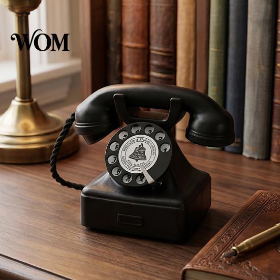 Studiekamer Decor Vintage Oude Telefoon Ornamenten, Mini Retro Bureau Telefoon, Klassiek Compact Telefoonmodel Vaste Lijn Hars Decoratief Nostalgisch Huis
