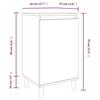 VidaXL Bedside Tables 2pcs High Gloss White 40x35x70cm Engineered Wood 819633