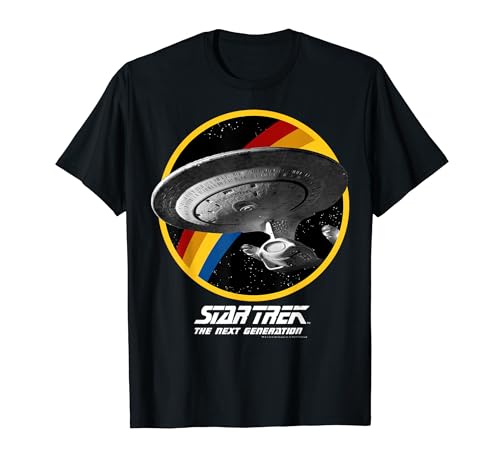 Star Trek: The Next Generation Enterprise Rainbow Poster T-Shirt