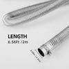 1" Stainless Steel Exhaust Hose, Fuel Tank Diesel Gas Vent Hose,78.7" Flexible Exhaust Tubing Diesel Heater Exhaust Pipe, 1" Inner Diameter Air