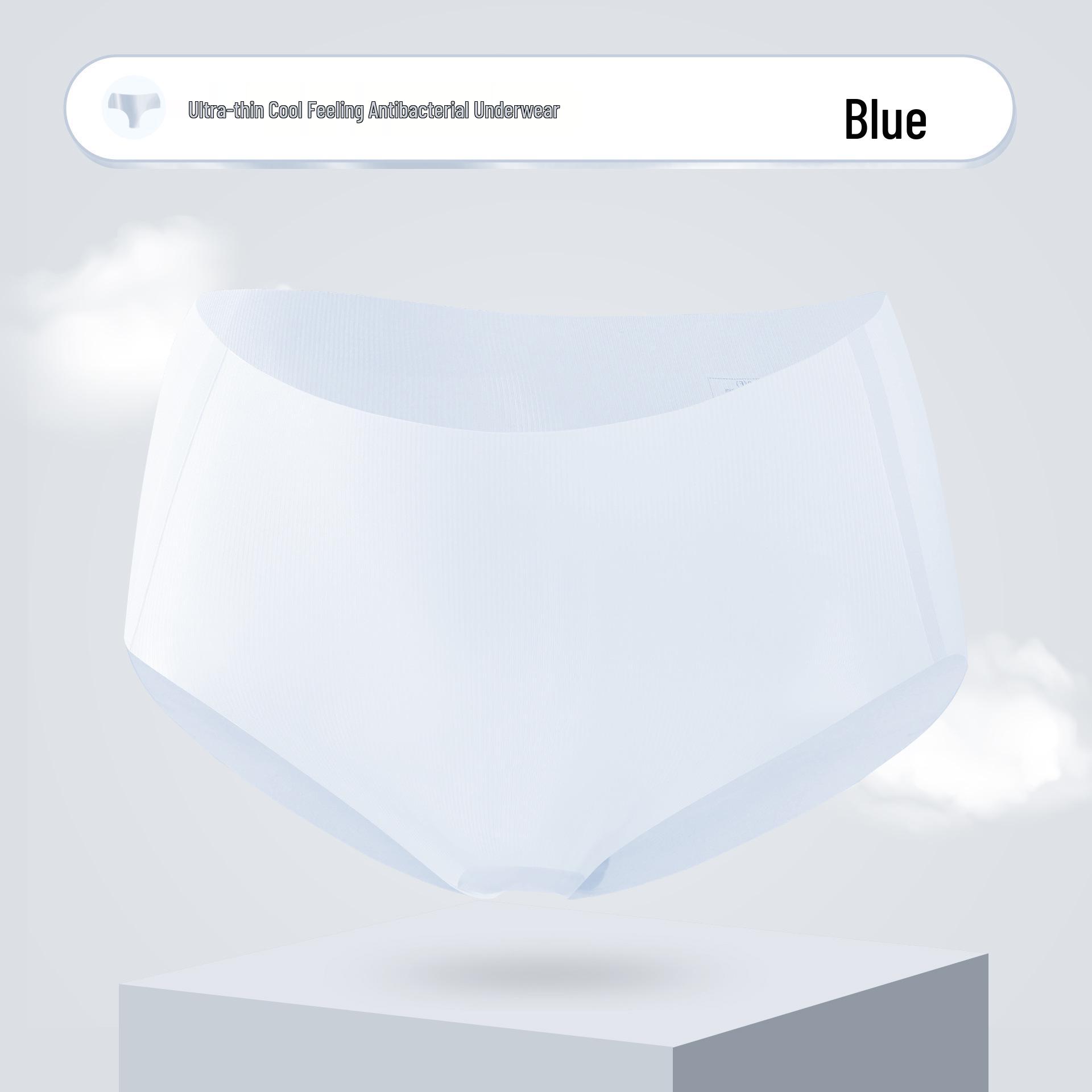 

Women s Antibacterial Mulberry Silk Seamless Quick-Dry Mid-Waist Panties - Ultra-Thin, Breathable, Cooling Sensation for Summer. One Size (80-140 jin)