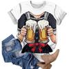 Women's Casual Pullover T-Shirt Oktoberfest Print Short Sleeve Crew Neck Top Lightweight Summer Tee