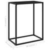 Console Table Black 60 X 35 X 75 Cm Tempered Glass